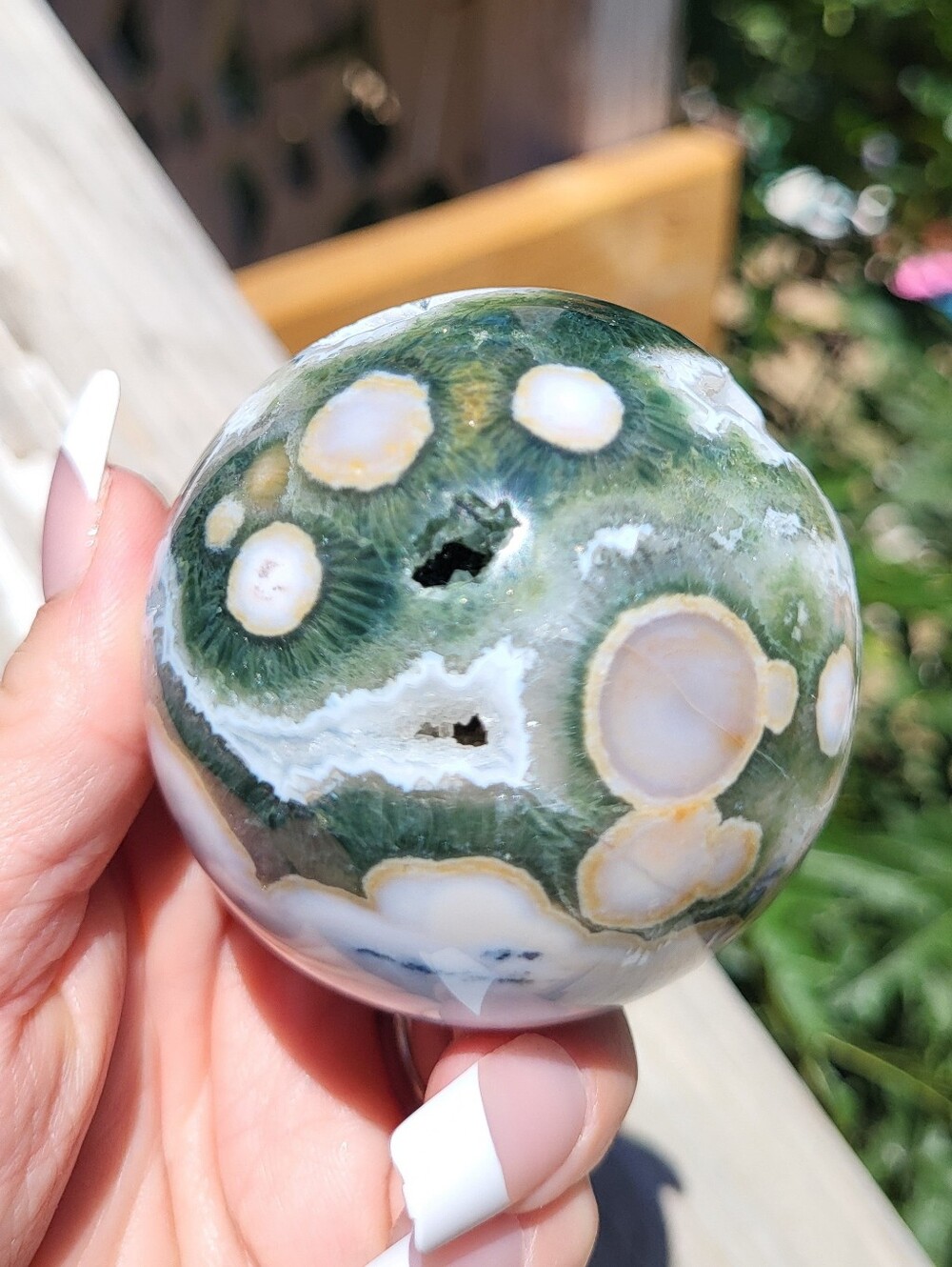 Rare AAA Quality Huge Ocean Jasper Crystal Sphere